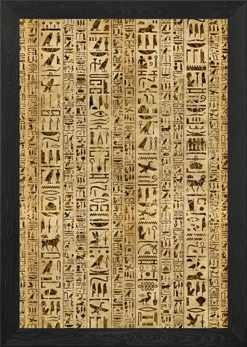 Egyptian hieroglyphs framed - egyptian,