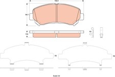 GDB3521 TRW BRAKE PAD SET
