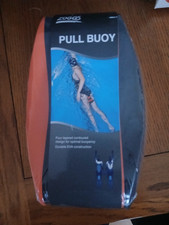 Zoggs Swimming Training Pull Buoy Black & Orange Aid for Swimmers Swim Pool*New*