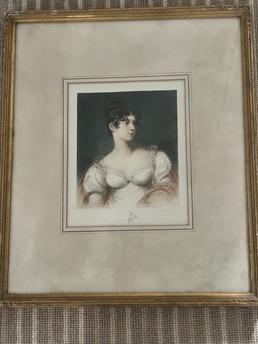 Antique regency lady portrait - regency,