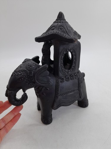 Antique art pottery elephant - antique,