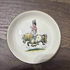 Vintage Thelwell Ponie Children Plate "Grays" Staffordshire Novelty