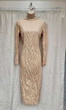 ZARA SHIFT DRESS,CREAM CREASE LOOK60S,70S,80S,90S VINTAGE STYLE,SIZE XS / 6 APP