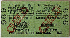 GT WESTERN RY - BARMOUTH to LLANBEDR & PENSARN