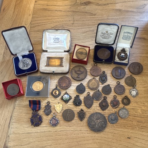 Vintage sporting medals fobs - sporting, &