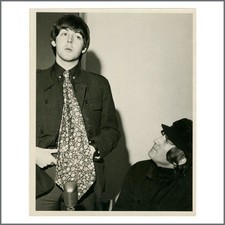 John Lennon Paul McCartney 1965 Glasgow Press Conference Photograph (UK)