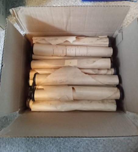 Vintage player piano rolls - player, lot