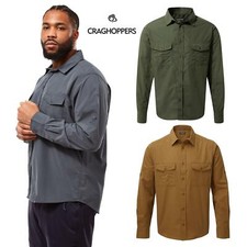 Craghoppers Mens New Kiwi Long Sleeved Shirt Camping Nosi Defence Travel