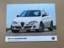 2008 Alfa Romeo 147 'Collezione' Press Photograph