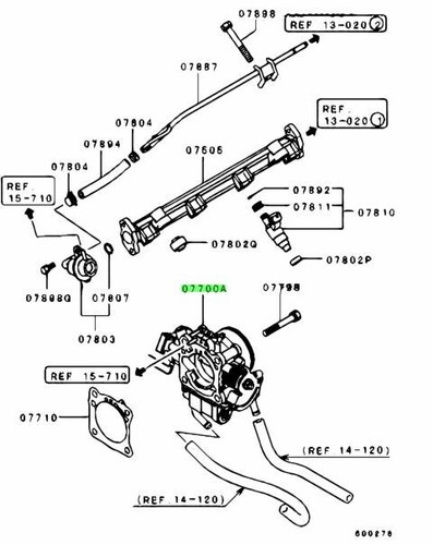 Genuine throttle body - genuine, assembly