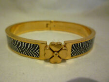 Kate Spade Bracelet Bangle Zebra Black White Gold New