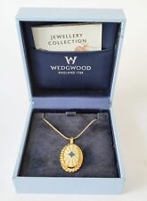 Wedgwood Jasperware Cane / Yellow  Pendant and Chain  Boxed