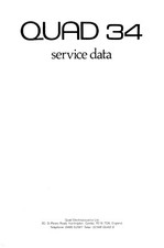 Service manual for Quad 34