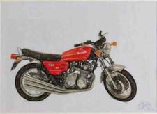 A4 Metal Sign Limited Edition Benelli Sei 750 1976