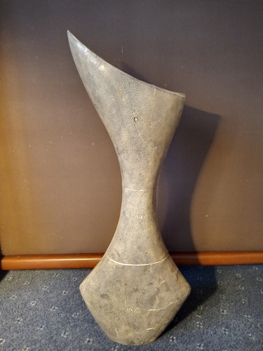 Augousti shagreen vase 80s - augousti,