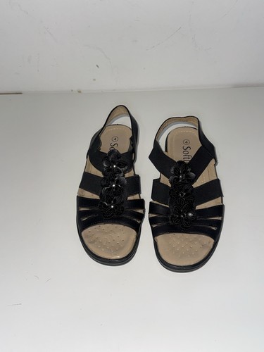 Black sandals with - sandals, floral