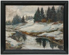 Framed Mid 20th Century Oil -