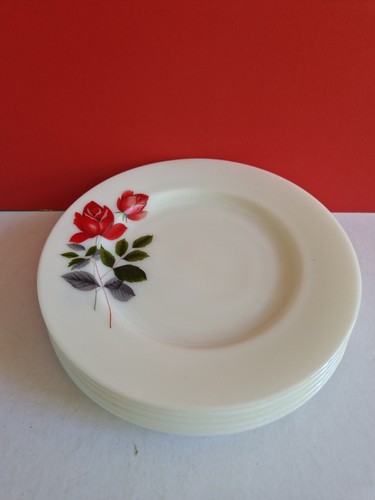 Vintage pyrex june rose - rose, 10"