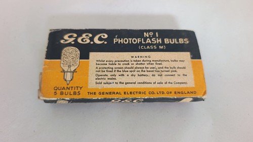 Gec no1 photoflash bulbs - gec,