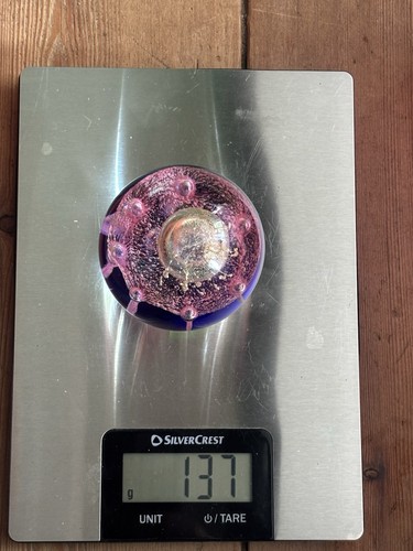 Stunning art glass paperweight - glass,