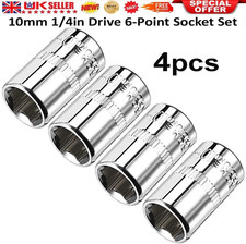 4Pcs 1/4-inch Drive 10mm