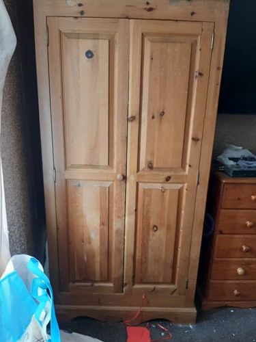 Solid pine double door - double,
