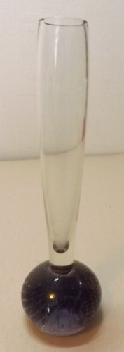 Vintage bubble bud glass vase