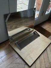 mirror and glass shelf
