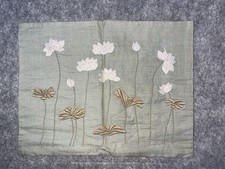 100% Silk Cushion Cover In Sage  New