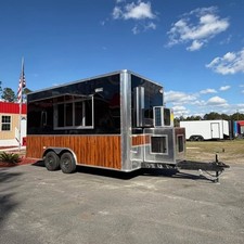 Black Food Trailer Mobile