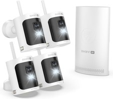 Swann SWNVK-AS4K800SD4 AllSecure4K Wireless Security System 4 x AS4KCAM 64gb SD