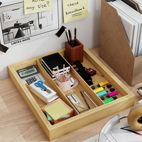 Expandable bamboo drawer - expandable,