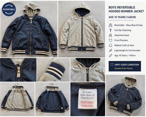 Boys navy reversible - navy, bomber