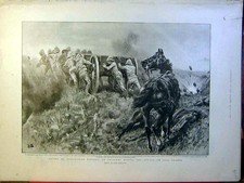 Old Antique Print Boer War