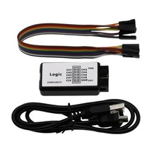 Logics Analyzers with Ferrite Rings USB Cable UART IIC Debug Logics Analyzers