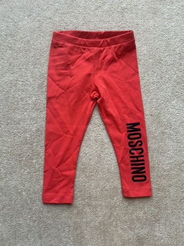 Moschino baby red leggings - red,