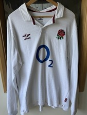 England Long Sleeve Home Rugby