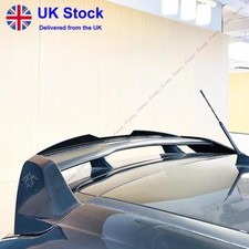 GLOSS BLACK REAR SPOILER ROOF EXTENSION WING FOR FORD FOCUS MK3 RS 2015-2017