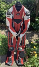 Spyke Racing Collection 1 Piece Motorbike Motorcycle Racing Leathers Suit 52