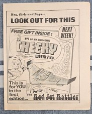 Cheeky Comic Flyer for Issue No. 1 (1977) IPC Magazines Ltd, Fine