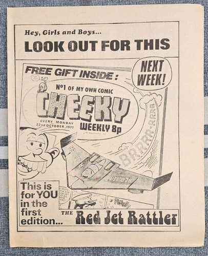 Cheeky comic flyer for issue - flyer,