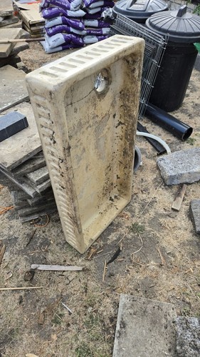 Trough sink fluted - sink,,