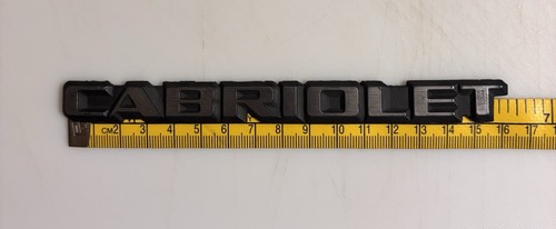Cabriolet badge golf - vw,
