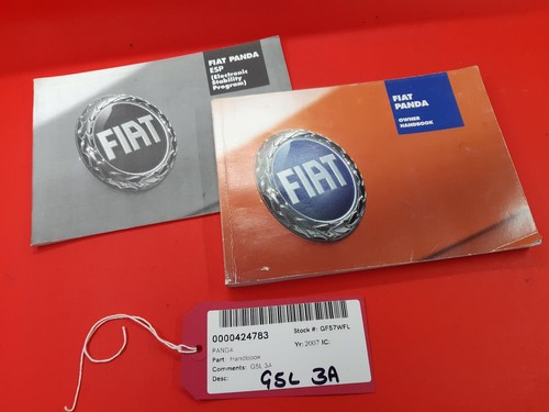Fiat panda handbook 2007 - panda,