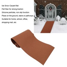 Felt Snow Mat With Non Slip Silicone Particles Winter Ice Snow Carpet For