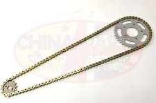 Heavy Duty Chain & Sprockets Set Gold for WK125 RR