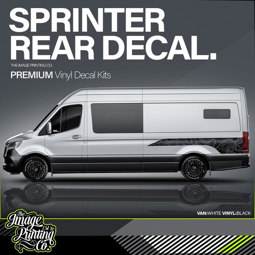 Sprinter rear vinyl decal kit - ,