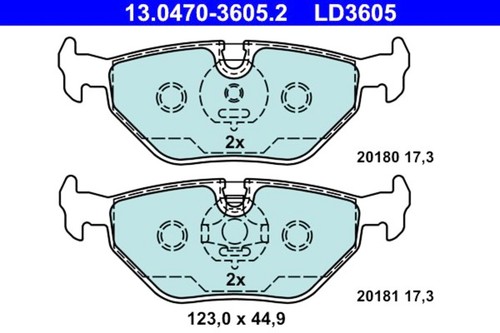 Ate rear disc brake ceramic - ate,