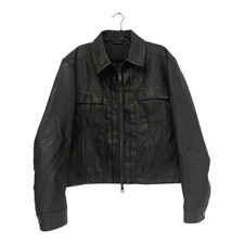 Zara Mens Faux Leather Bomber
