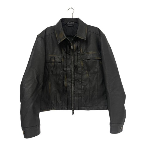 Zara mens faux leather bomber - faux,